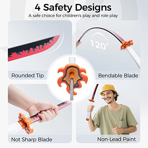 Cold Blade Anime Sword - 41 inches Anime Katana Replica with Belt and Stand - Lianyu - Thumbnail 3
