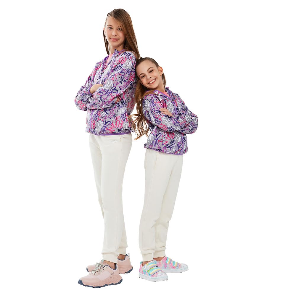 Micro Collection G Full Zip Hoodie Sweatshirt Kız Çocuk Gs Kırık Beyaz Mont