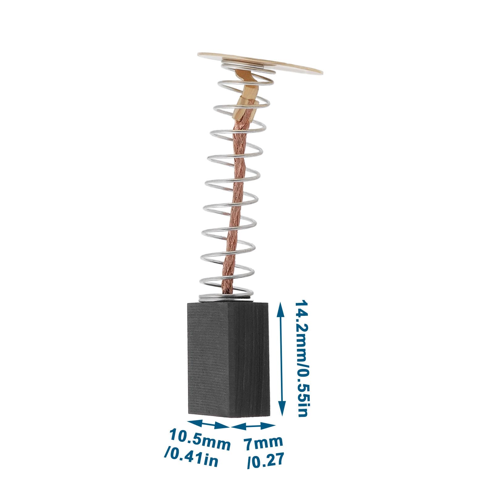 The Lord of the Tools 1 Pair Miter Saws Brush Miter Saw Motor Brush Replacement 145323-06 Compatible with Dewalt DW705 DW708 DW715 7x10.5x14.2mm - Image 4