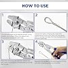 XOOL Wire Rope Crimping Tool with Built-in Cutter, Hand Swaging Tool with 66FT/20M 1/16'' Wire, 200PCS Aluminum Double Barrel Ferrule Crimping Loop Sleeve and 12PCS Stainless Steel Thimble