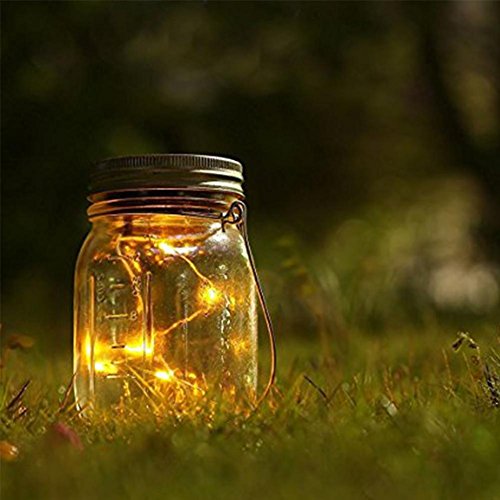 Uni-k LED à changement de couleur Guirlande lumineuse extérieur solaire Bocal lampe et Home Garden Décoration Vase en verre Tank Wishing Bouteille Plug blanc chaud