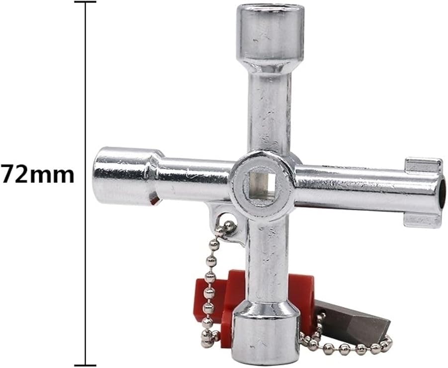 Depolife Pano Aanahtarı Istavroz Metal Pano Kilit Anahtarı Extra Bits Uçlu Elektrik Kumanda Dolabı Fonksiyonl