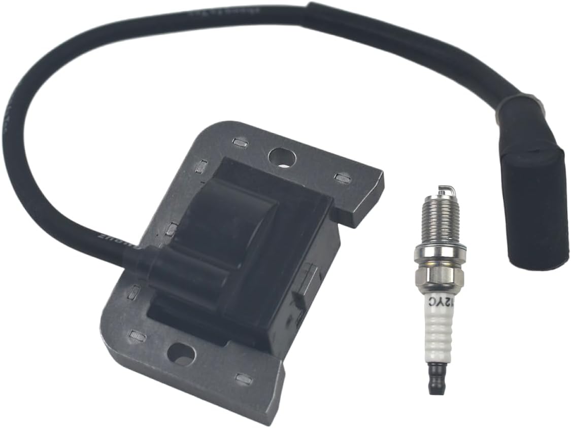 Ignition Coil With Spark Plugs For Kohler SV470 SV480 SV530 SV540 SV541 SV590 SV591 SV600 SV601 SV610 SV620 For CH18 CH20 Engine Lawn Mower Tractor Replace 20 584 01-S, 20 584 03-S, 20 584 04-S