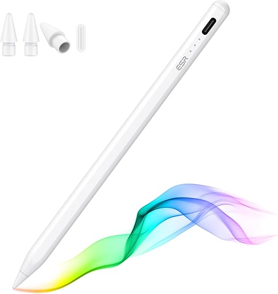 ESR Pencil (1st Generation) for iPad 2018-2026, Tilt Sensitivity, Palm Rejection, Compatible with iPad 11th(A16)/10th Generation,Air 11/13, Pro 11/12.9/13,Mini 6/5, White