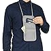 Travelon Rfid Blocking Undergarment Neck Pouch Travel Wallet, Gray, One Size