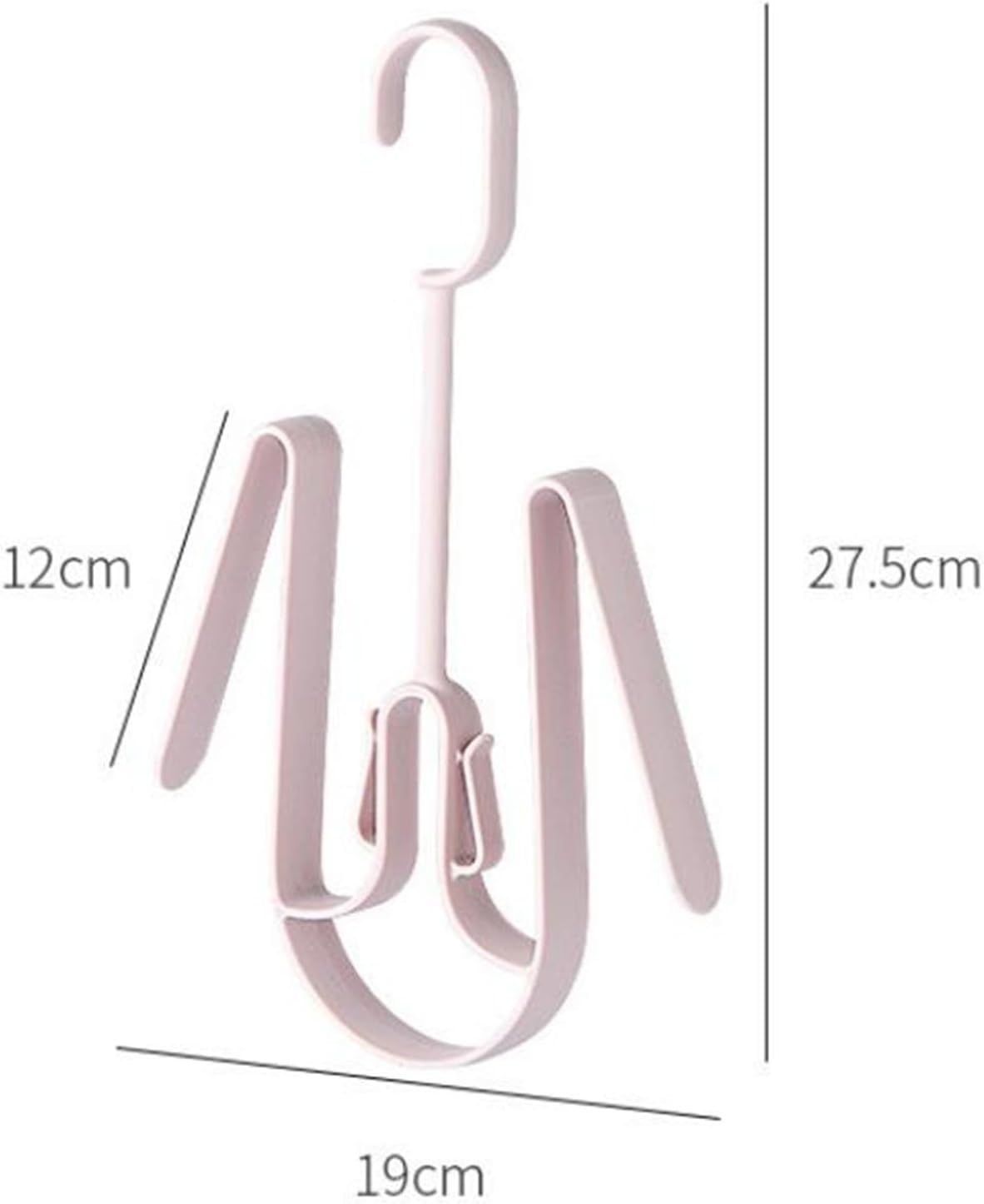 Hanging Shoe Organizers Shoe Drying Rack Multifunctional Rotating Shoe Rack Drying Rack Floor Clothes Rack, 19x27.5cm, Pink