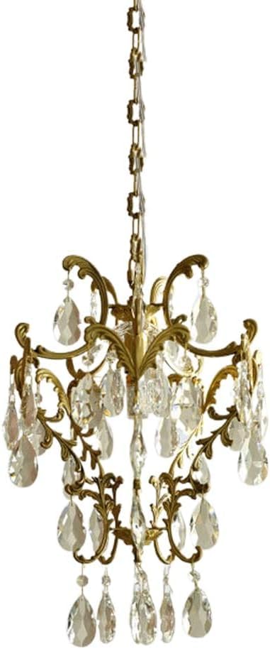Suspension en cristal luxe et laiton doré pour une élégance intemporelle