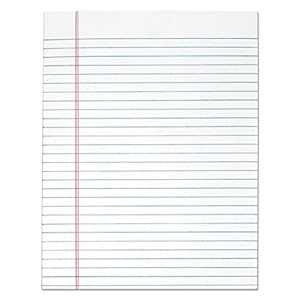 TOPS The Legal Pad Writing Pads, Glue Top, 8-1/2″ x 11″, Legal Rule, 50 Sheets, 12 Pack (7523)