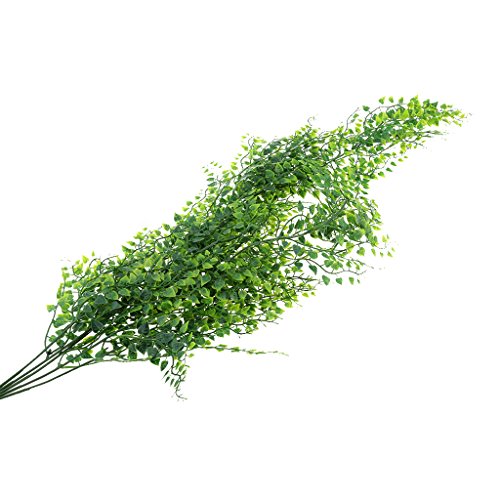 Flameer 4X Planta artificial de folhas de marfim Garland Vine Falso Folhagem Decoração de festa em c