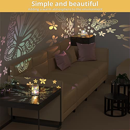 Wax Melt Warmer ,Wax Melt Warmer For Scented Wax With 2 Edison Bulbs,Butterfly Colorful Colors Electric Wax Melt Warmer,Candle Warmer Safe Clean Heat Source For Home Decor, Home Accessories-White #TOP3