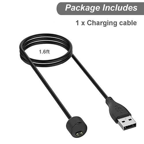 Miniatura 6 de Emilydeals Cargador para Amazfit Band 5, Xiaomi Mi Band 765 Activity Fitness Tracker - Cable de carga magnético de repuesto Cable USB 3.3 ft3.3 pies