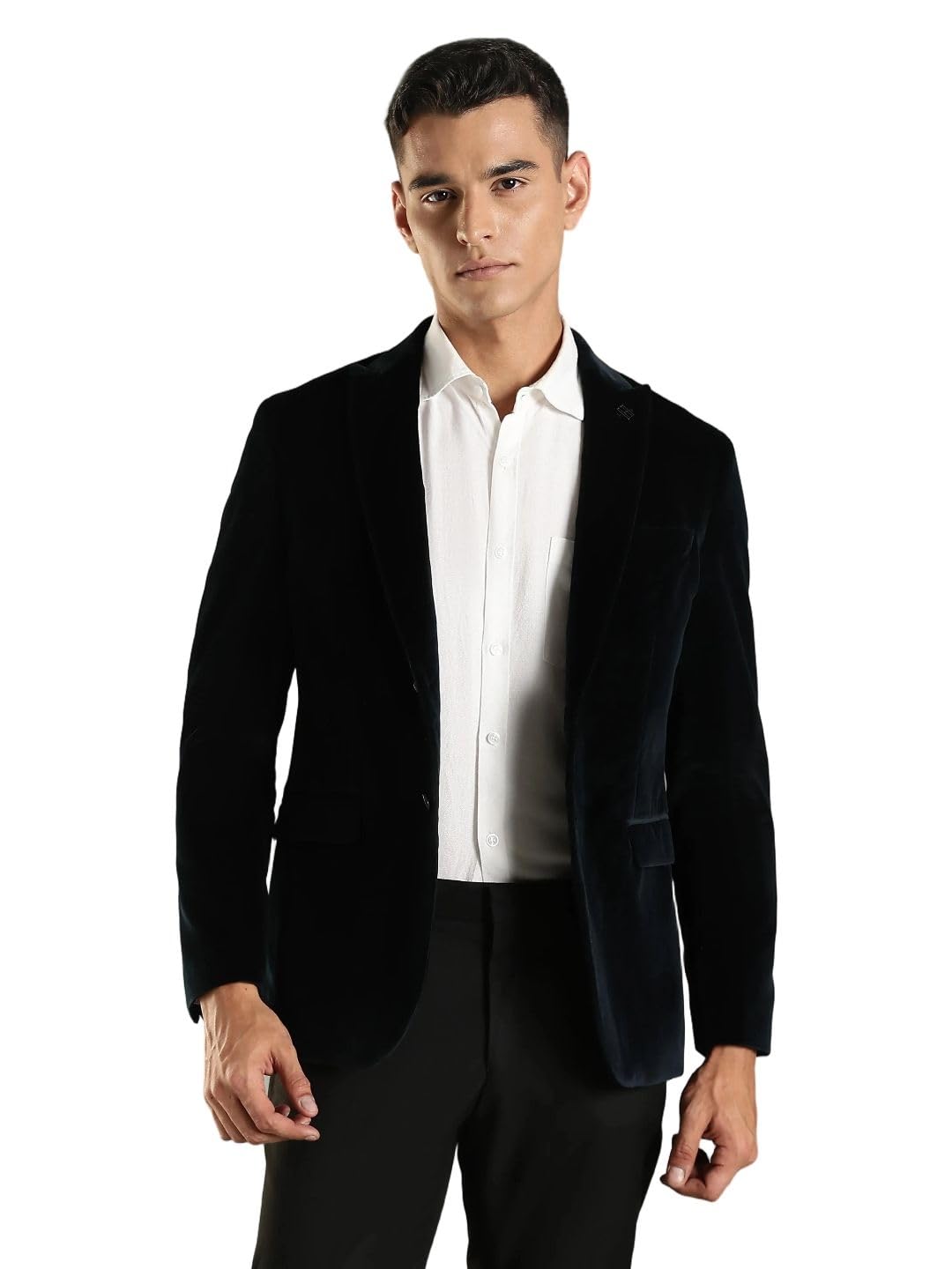 tommy hilfiger Solid Regular fit Cotton Blazer-picture-39