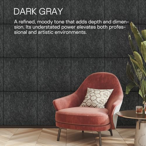 Image of MaxGear Extra Large Bulletin Board 72 inch x 48 inch, Dark Gray Felt Wall Tiles