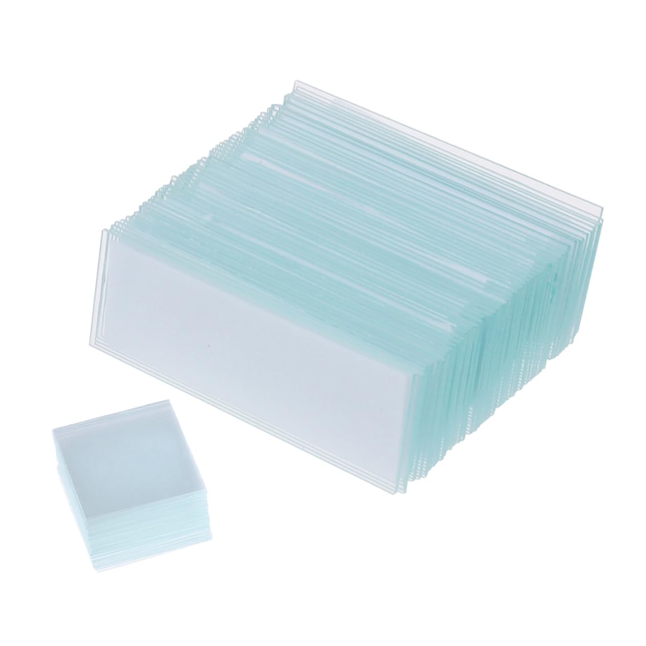 FUNOMOCYA Microscope Accessories 300 Pcs Slide Coverslip No Edge Design Safe to Use Perfect for Boys and Girls Students and Educators Glass Slides Coverslip