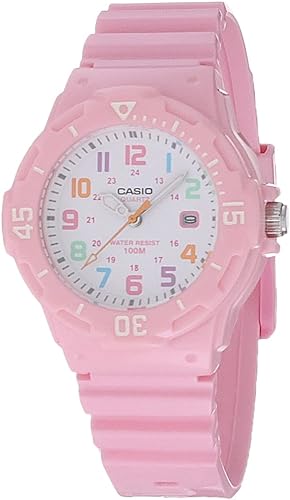 Casio Correa de resina para reloj de acero inoxidable LRW-200H-2BVCF para mujer