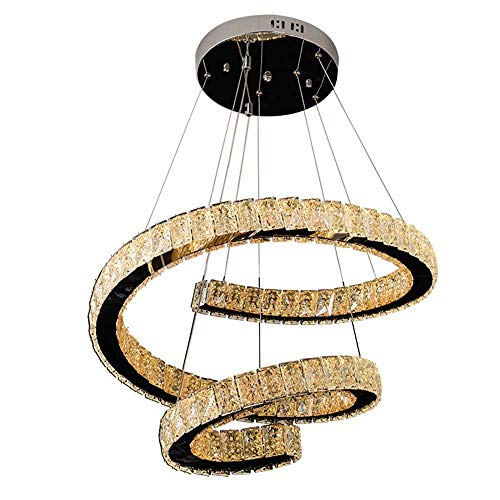 Lustre en cristal pour restaurant et grande cage d'escalier, diamètre 50 cm TYKHGFS
