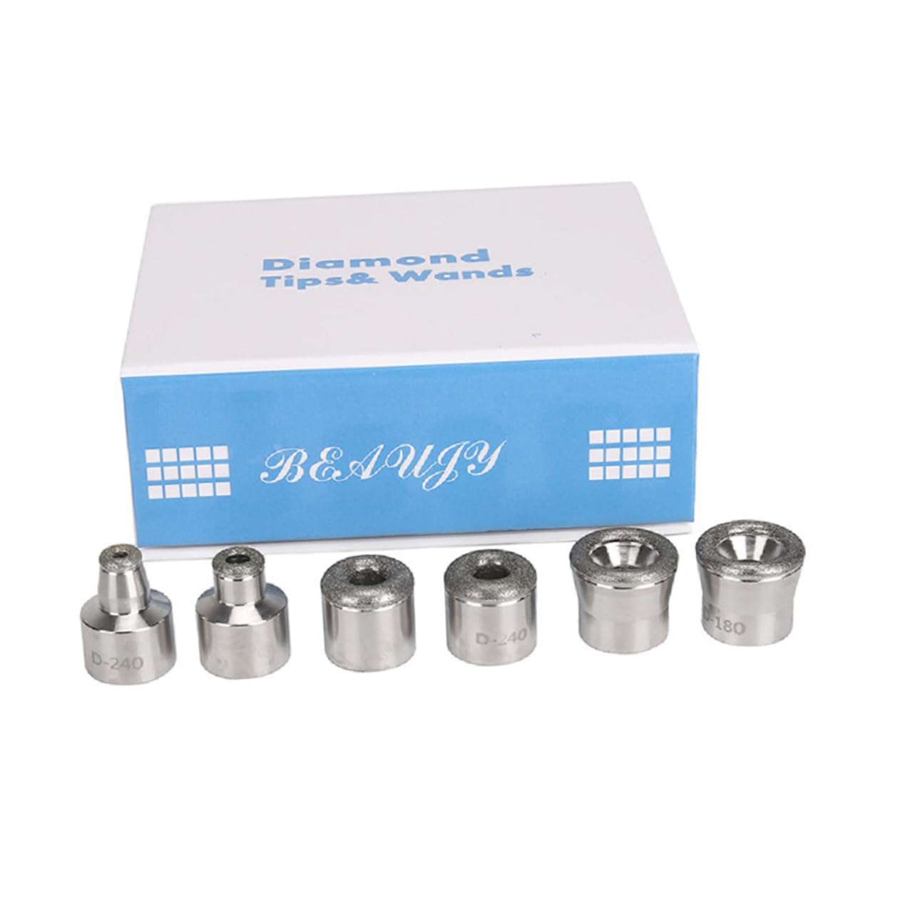 minkissyDiamond Microdermabrasion Head Sturdy Diamond Accessory for Microsermabrasion Facial Beauty 5 Tips Wands Set