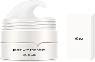 For Lanbenas Pore Strips, For Lanbenas Blackhead Remover, Nose Strips Cleaning Blackheads, For Lanbenas Nose Plants Pore Strips, Natural Cleaning Face Deep Cleansing Pore with 60 Sheets Papers (1Pack)