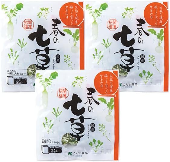 Amazon こだま食品株式会社 フリーズドライ 春の七草2p入り3袋セット こだま食品株式会社 乾燥野菜 通販