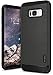 Galaxy S8 Plus Case, Ringke [Flex S Series] Elite Coated Textured Modern Leather-Style Streamlined Anti-Fingerprint Advanced Shockproof Sophisticated Rustic Case for Samsung Galaxy S8 Plus - Gray