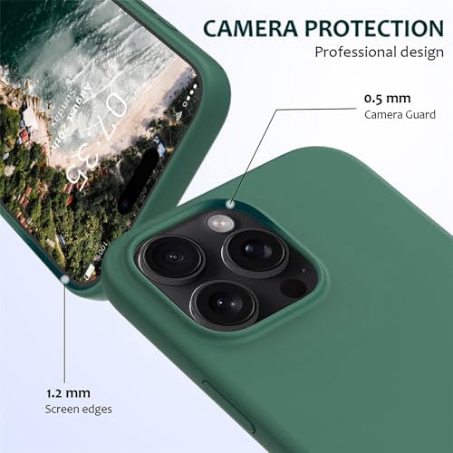 Image of ArmourPro Silicone Back Case for iPhone 16 Pro Max, Soft-Touch Case | Green