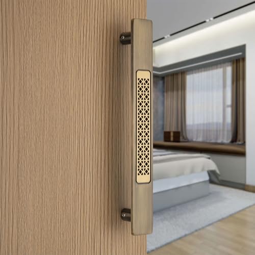 Image of COMPASS Main Door Handles for Home 18 inch, Brass Door Handle for Main Door, Heavy Duty Pull Handle for Wooden, Glass & Metal Doors