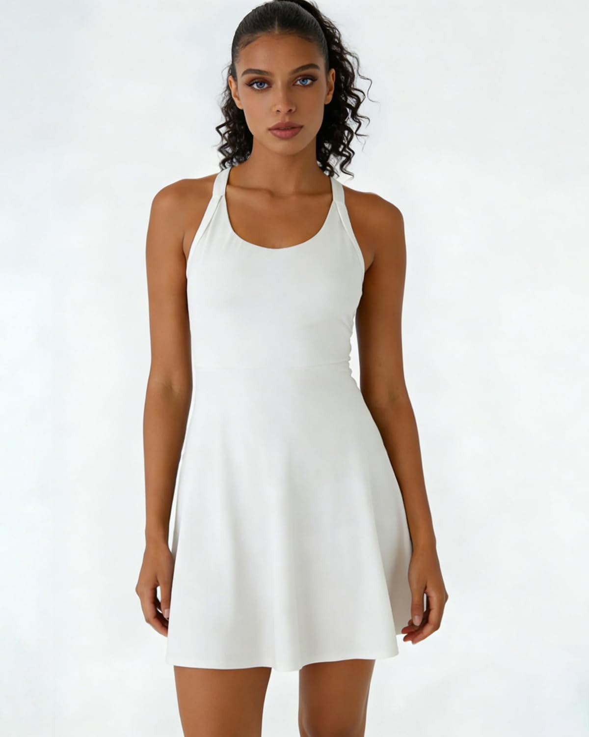 Womens Tennis Dress with in Shorts and Bra Athletic Dress for Women Golf Activewear for Exercise