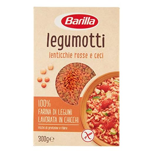 Barilla - Legumotti Lenticchie Rosse e Ceci - Ricchi di Proteine e Fibre - Senza Glutine - Pacco da 300 gr
