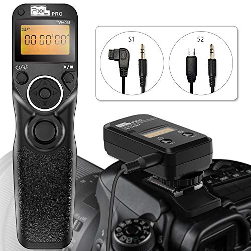 Remote Control for Sony, Pixel Wireless Shutter Release Cable TW-283 S1/S2 Timer Remote