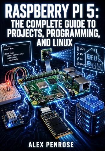 RASPBERRY PI 5: THE COMPLETE GUIDE TO PROJECTS, PROGRAMMING, AND LINUX: GPIO, Python, Camera, NVMe Storage, PCIe Expansion, Docker, and Home Automation for Makers of All Levels
