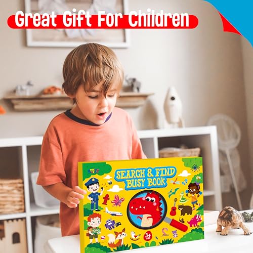 Search & Find Book, 30 Different Themes 32 Pages Activities Book, Montessori Learning Toy Educational Game Autism Sensory Toys for Preschool Girls and Boys Ages 3, 4, 5, 6 - Image 7