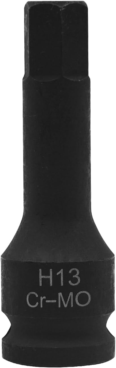 YXQ H17 (17mm) Hex Impact Bit Socket, 1/2-Inch Drive Allen Bit Socket Cr-Mo Steel, Master Impact Hex Driver