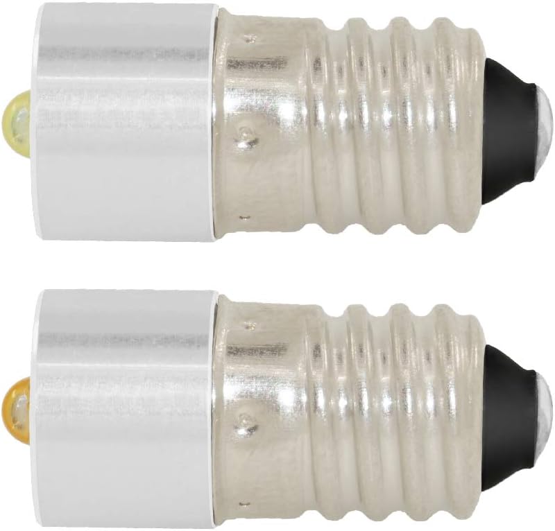 Tech Deals 🔥 Upgrade led Flashlight Bulb E10 Base 3W DC 6-24v Replacement Part LED Conversion Kit Bulb 2-16 Cell C&D for Headlight Bicycle Torch Flashlights lamp (Warm White, 4-16 Cell C & D 6-24V)