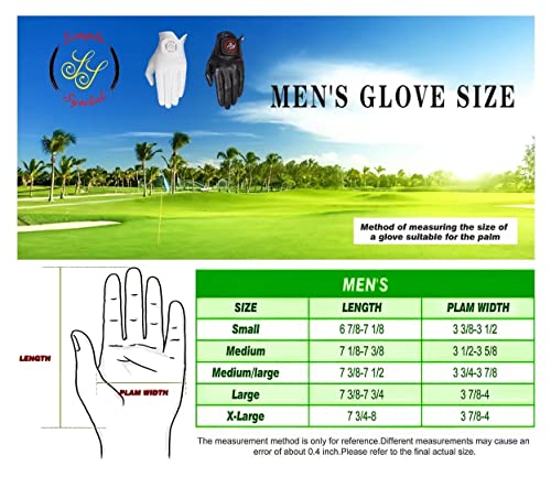 Simple Symbol Men's Raingrip Golf Glove Four Pack(One White+One Navy Blue+One Green+One Grey) Four Color Combinations,Each Color One,Hot Wet Weather Comfort, Left Hand Right Hand(S,Right) #TOP4