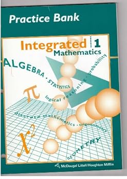 Paperback McDougal Littell Integrated Math: Practice Bank Book 1 Book