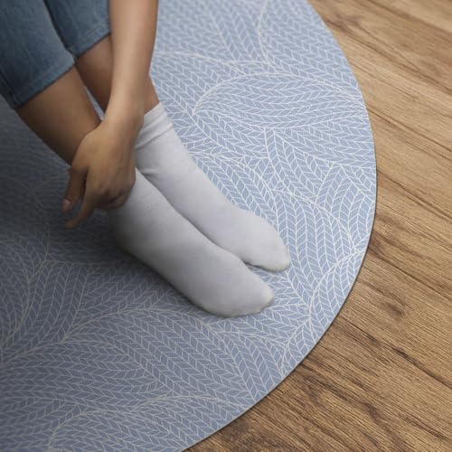 Tapis vinyle ø150 cm anti-rayure la solution idéale pour protéger les sols de la maison - 5