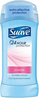 Suave Deodorant 2.6 Ounce 24Hr Powder Invisible Solid (76ml) (2 Pack)