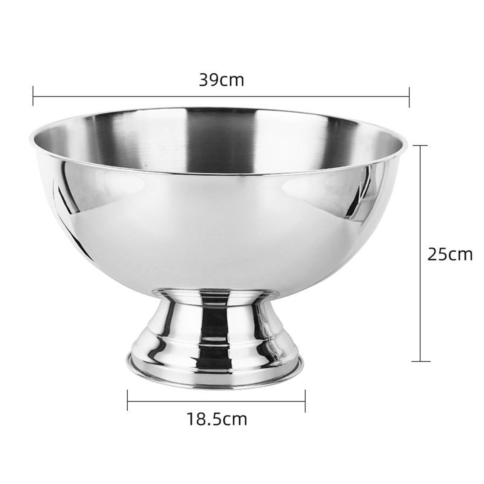 Qectial Cubeta de Hielo de Acero Inoxidable Recipiente para Hielo de Vino Barril para Enfriar Bebidas Material Resistente Adecuado para Reuniones