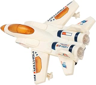 Garneck Funny Musical Plane for Electric Rotating Airplane with Lights Sounds Lightweight Educational Airplane for Boys Great Indoor Fun