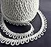 Nakpunar 12" White Elastic Button Loops - Adjacent