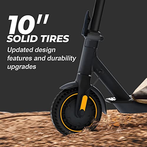 Electric Scooter -500W Motor 10" Solid Tires,Up To 18 Miles Long-Range And 19 Mph Portable Folding Commuting Scooter For Adults #TOP2