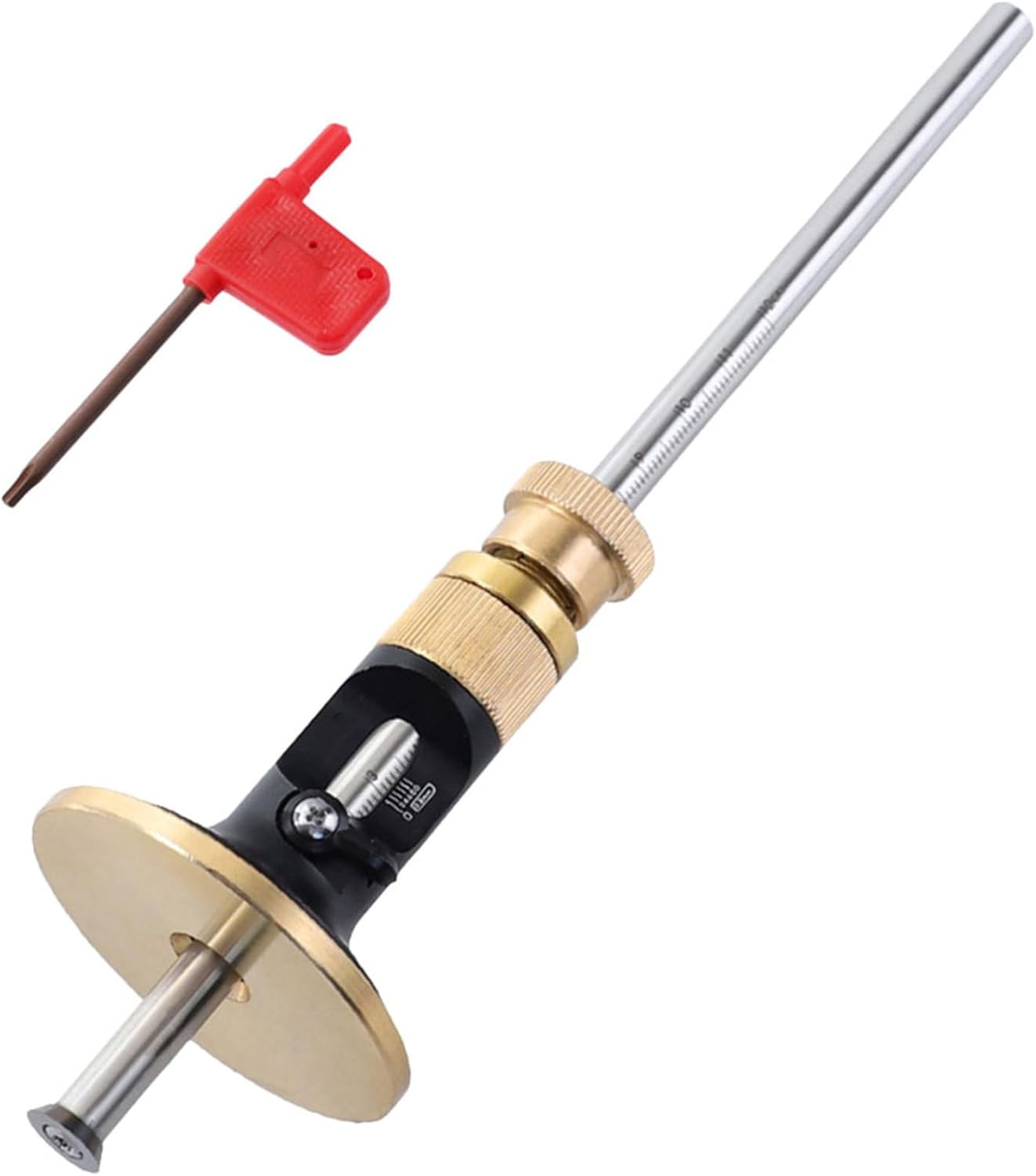 ULTECHNOVO European Style Fine-tuning Scribe Gauge with Carbide Blade, Parallel Line Drawing Tool for Woodworking Marking and Carpenter Precision Layout