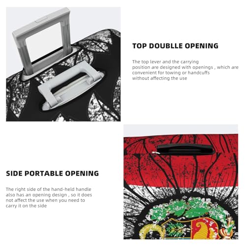 Travel Luggage Cover Vintage Sunflower Peru Peruvians Flag Fashion Washable Baggage Suitcase Protector Fit For Luggage X-Large4