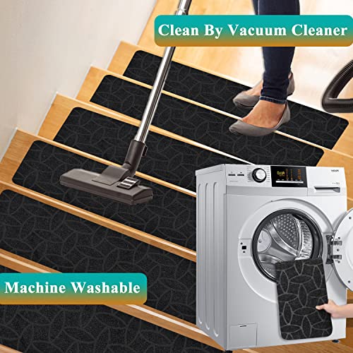 15 Pack Non Slip Stair Treads For Wooden Steps Indoor, Carpet Tiles/Mats Protectors For Stairs, Stair Runners For Wooden Steps Indoor #TOP5