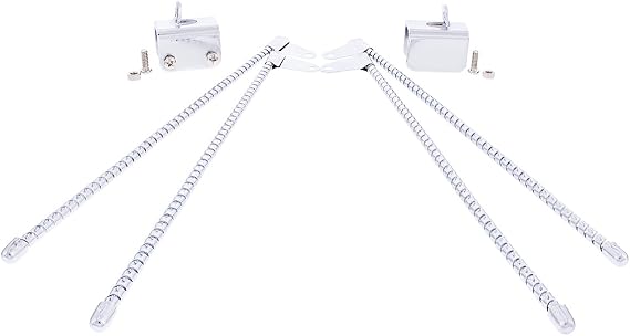 United Pacific 70203 Chrome Curb Feelers, Universal Fitment, Helps to Prevent Curb Damage, Curb Whiskers, Avoid Damaging Wheels - ONE Set (Pack of 2)