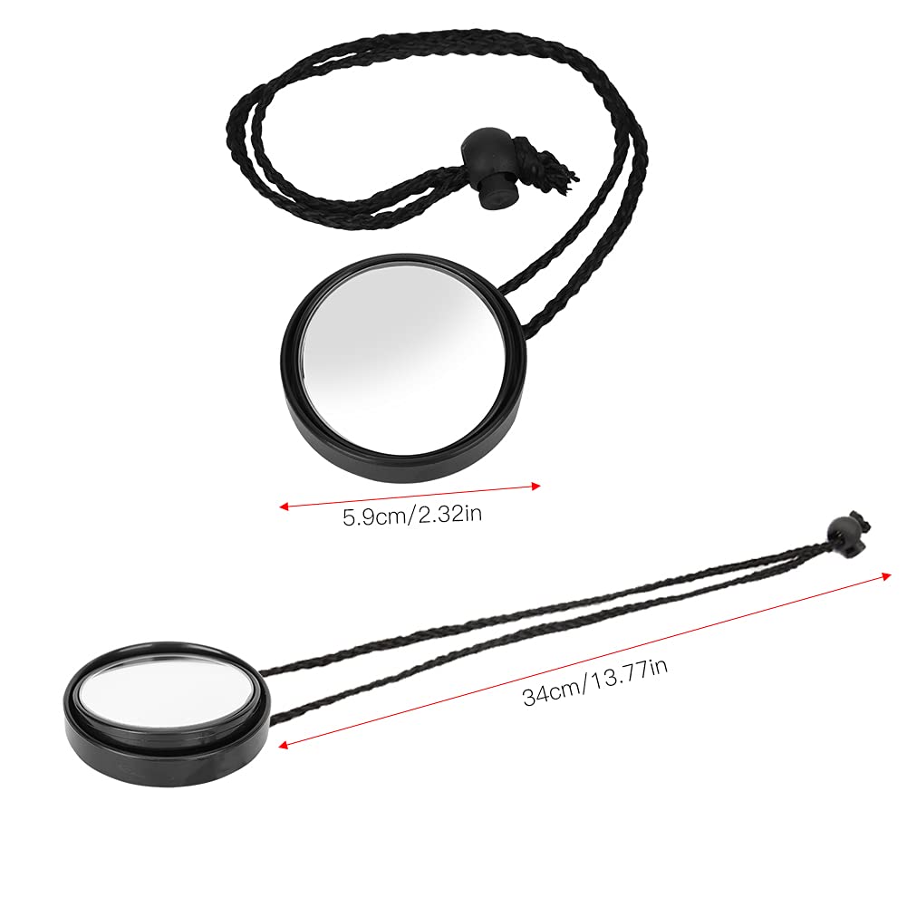 KIMISS Espejo de Buceo, HSJ 928 Retrovisor de 360 ​​Grados Profesional Fácil de Transportar Snorkel y Almacenar Pequeño para Cueva Barco Colgante Lateral con Cordón Accesorio de Equipo