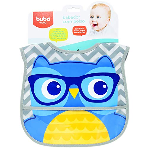 Babador com Bolso Coruja, Buba, Multicor