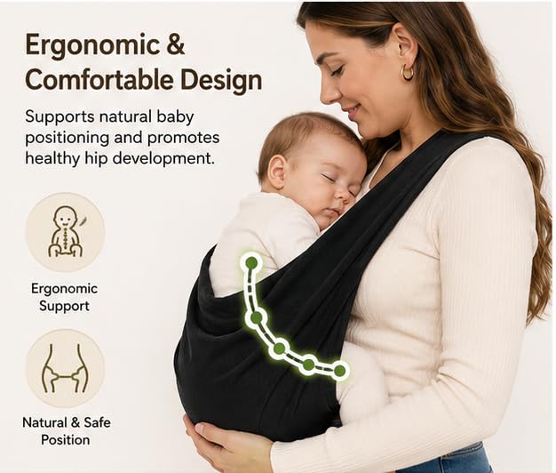 Image of Baby Sling Carrier,Toddler Carrier New Baby Carrier Newborn to Toddler,Portable Lightweight Non-Slip Hip Seat Carrier 0-3 Year