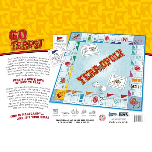 Terpopoly juego de mesa University of Maryland miniatura 6