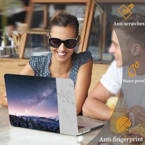 Funda para MacBook Pro 16 M4 M3 M2 M1 carcasa rígida con protector de teclado galaxia 2